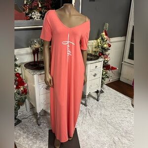 “Faith” V Neck Maxi Dress